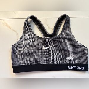 Nike Pro Black and White Sports Bra